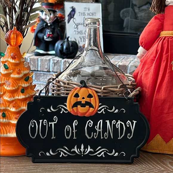 Other - NEW! Halloween Trick or Treat Out of Candy Chalkboard Jack-o’-lantern Pumpkin